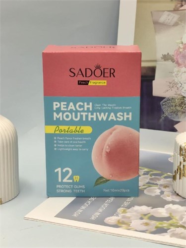 Ополаскиватель для рта со вкусом персика 10мл, 20 шт. 10264