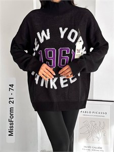 Тёплые свитеры с надписью New York 10205